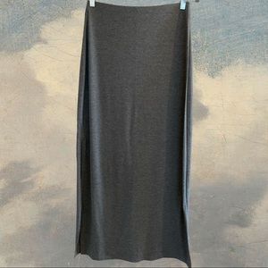 Old Navy Medium Gray Jersey Maxi Skirt